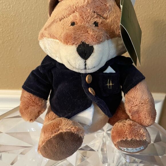 Harrods Hedgerow Velvet Jacket Fox Plush Vintage NWT - Picture 2 of 14